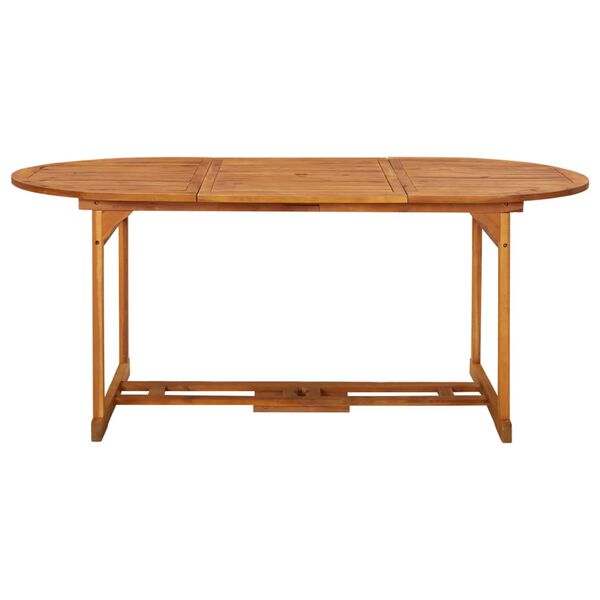 vidaXL Table &agrave; d&icirc;ner de jardin 180x90x75 cm Bois d'acacia solide
