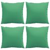 vidaXL Coussins décoratifs lot de 4 vert 60x60 cm tissu