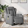 vidaXL Fauteuil inclinable de massage &eacute;lectrique gris fonc&eacute; tissu