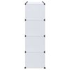 vidaXL Armoire modulaire 9 compartiments 109x36,5x143 cm blanc