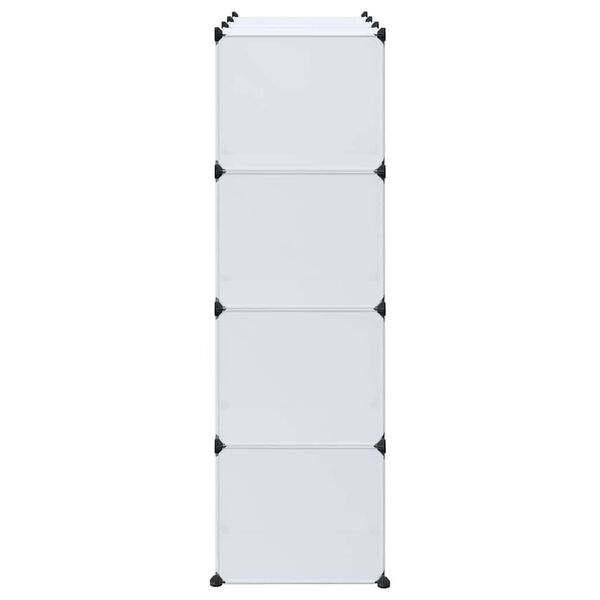 vidaXL Armoire modulaire 9 compartiments 109x36,5x143 cm blanc