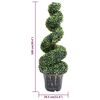 vidaXL Plante de buis artificiel en spirale avec pot Vert 100 cm