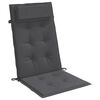 vidaXL Coussins de chaise &agrave; dossier haut lot de 6 anthracite