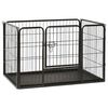 vidaXL Parc pour chiots Acier 91,5x59x61 cm