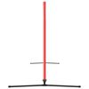 vidaXL Filet de tennis Noir et rouge 300x100x87 cm Polyester