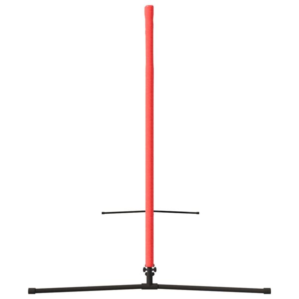 vidaXL Filet de tennis Noir et rouge 300x100x87 cm Polyester