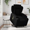 vidaXL Fauteuil inclinable de massage noir similicuir