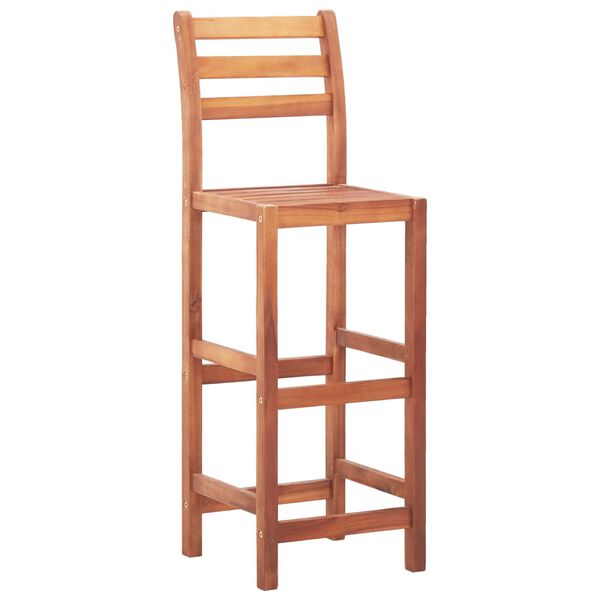 vidaXL Chaises de bar lot de 4 bois d'acacia solide