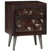 vidaXL Table de chevet Bois de r&eacute;cup&eacute;ration solide 40 x 30 x 50 cm