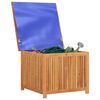 vidaXL Bo&icirc;te de rangement de jardin 75x75x58 cm bois massif d'acacia