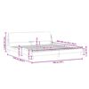 vidaXL Cadre de lit m&eacute;tal sans matelas et pied de lit noir 100x200 cm