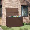 vidaXL Boîte de stockage de jardin marron 150x100x100cm Résine tressée