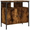 vidaXL Armoire lavabo de salle de bain ch&ecirc;ne fum&eacute; 60x30x60 cm
