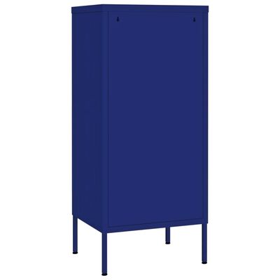 vidaXL Armoire de rangement Bleu marine 42,5x35x101,5 cm Acier