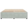 vidaXL Cadre de lit sans matelas gris clair California velours