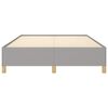vidaXL Cadre de lit gris clair 137x190 cm tissu