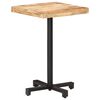 vidaXL Table de bistro Carrée 50x50x75 cm Bois de manguier brut