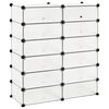 vidaXL Armoire &agrave; chaussures avec 12 compartiments Blanc