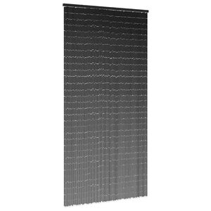 VidaXL Rideau anti-insectes gris fonc&eacute; 90x220 cm bambou