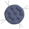 vidaXL Coussin rond bleu marine &Oslash; 60x11 cm tissu oxford
