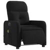 vidaXL Fauteuil inclinable de massage &eacute;lectrique noir tissu