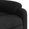 vidaXL Fauteuil inclinable de massage &eacute;lectrique noir tissu microfibre