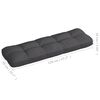 vidaXL Coussins de canap&eacute; palette lot de 7 Anthracite