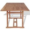 vidaXL Ensemble à manger d'extérieur 7 pcs Bois de teck solide