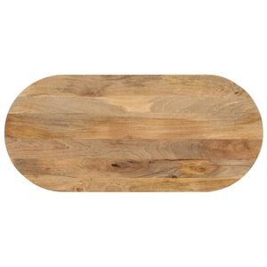 vidaXL Dessus de table 110x40x3,8 cm ovale bois massif de manguier