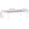 vidaXL Table de jardin 100x60x30 cm bois d'acacia solide
