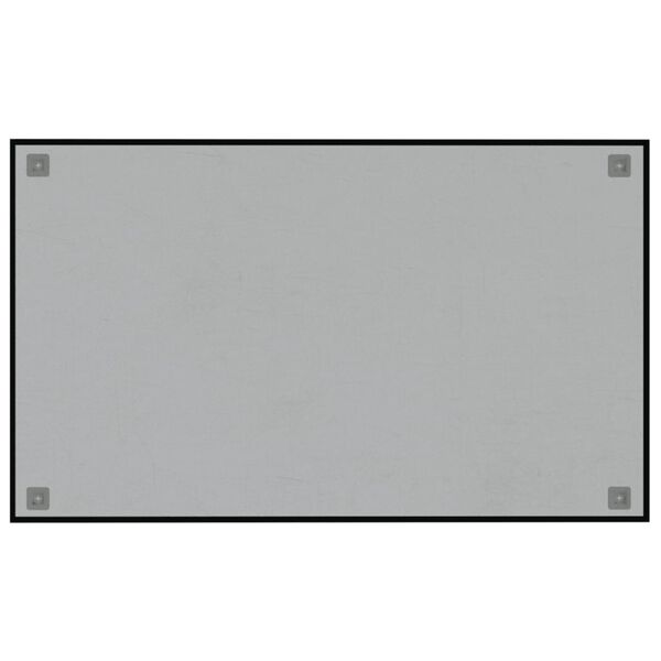 vidaXL Tableau noir magn&eacute;tique mural noir 100x60 cm verre tremp&eacute;