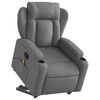 vidaXL Fauteuil inclinable de massage gris fonc&eacute; tissu