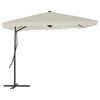 vidaXL Parasol d'ext&eacute;rieur avec poteau en acier 250 x 250 cm Sable