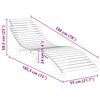 vidaXL Transat Marron 198 x 55 x 58,5 cm Bois de teck massif