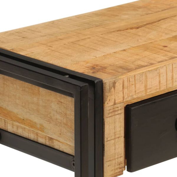 vidaXL Table console 110x30x76 cm Bois de manguier solide