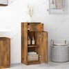 vidaXL Armoire de bain Ch&ecirc;ne fum&eacute; 32x34x90 cm Bois d'ing&eacute;nierie