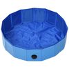 vidaXL Piscine pliable pour chiens Bleu 80x20 cm PVC