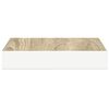 vidaXL &Eacute;tag&egrave;re murale flottante Ch&ecirc;ne et blanc 23x23,5x3,8 cm MDF