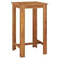 vidaXL Table de bar de jardin 60x60x105 cm Bois d'acacia solide