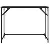vidaXL Bureau noir 100x45x76 cm bois ingénierie acier enduit de poudre