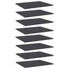 vidaXL Panneaux de biblioth&egrave;que 8 pcs gris bois d&rsquo;ing&eacute;nierie