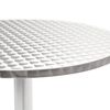 vidaXL Table de jardin Argent&eacute; 60x70 cm Aluminium