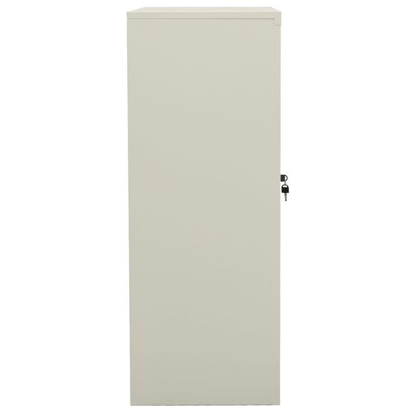 vidaXL Armoire de bureau Gris clair 90x40x105 cm Acier
