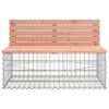 vidaXL Banc de jardin design gabion 103x70x65cm bois massif de douglas