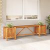 vidaXL Banc de jardin avec 2 jardini&egrave;res 150x30x40 cm Bois d'acacia