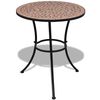 vidaXL Table de bistro Terre cuite 60 cm Mosaïque