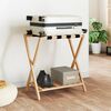 vidaXL Porte-bagages 68x38x58 cm bambou