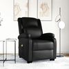 vidaXL Fauteuil de massage noir similicuir