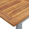 vidaXL Table de jardin et pieds en forme de U 160x80x75 cm bois acacia