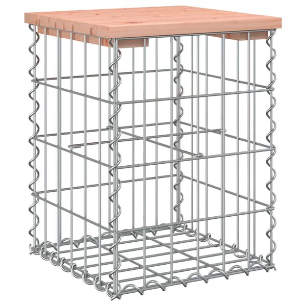 vidaXL Banc de jardin design gabion 33x31x42 cm bois massif de douglas